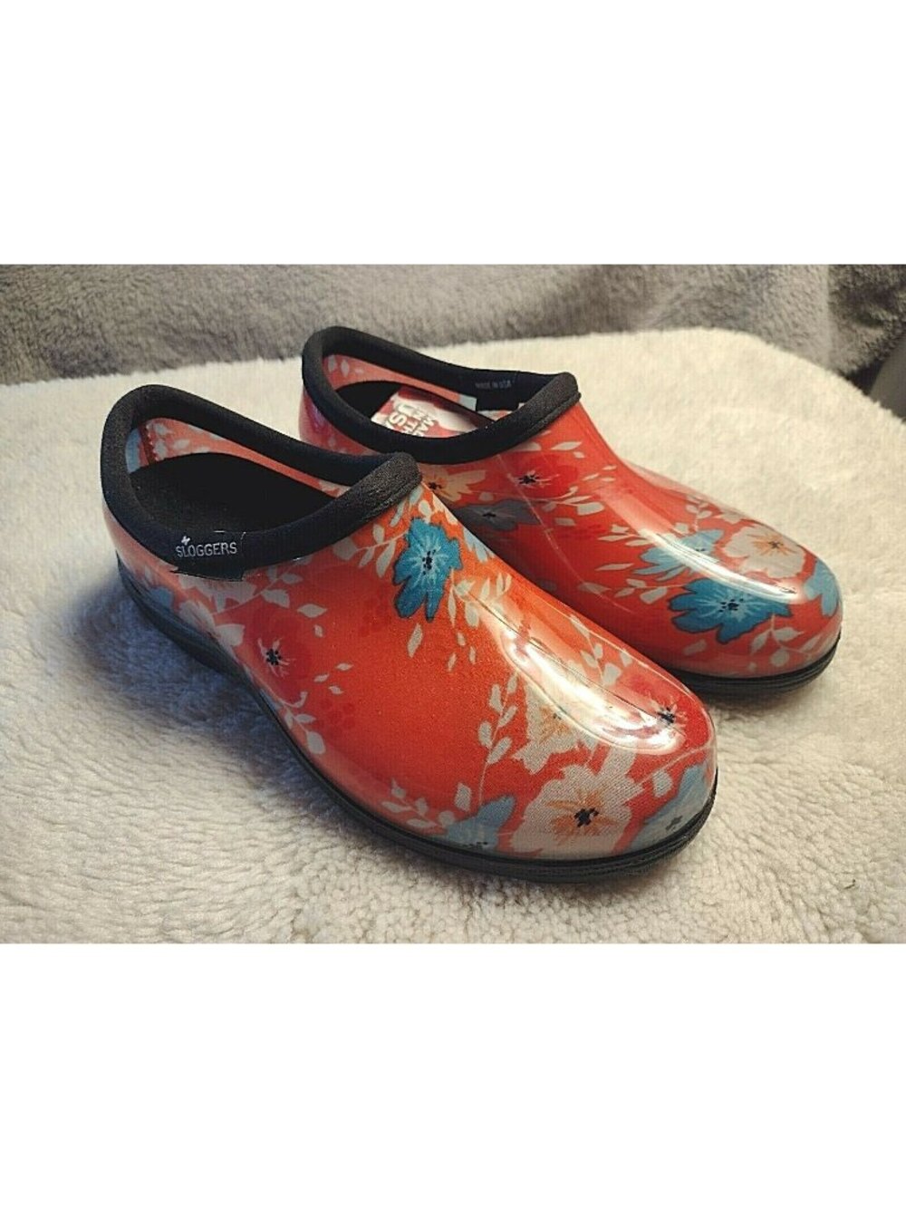 Sloggers Garden Shoes Slip On Comfort Waterproof Flowers Outdoor Yard Size 6 NEW